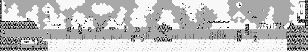 Thumbnail for a map of Hippo for the Game Boy game Super Mario Land 2: 6 Golden Coins.