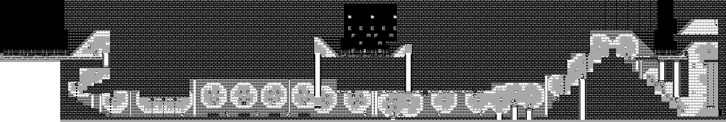 Thumbnail for a map of Pumpkin Zone 1 for the Game Boy game Super Mario Land 2: 6 Golden Coins.