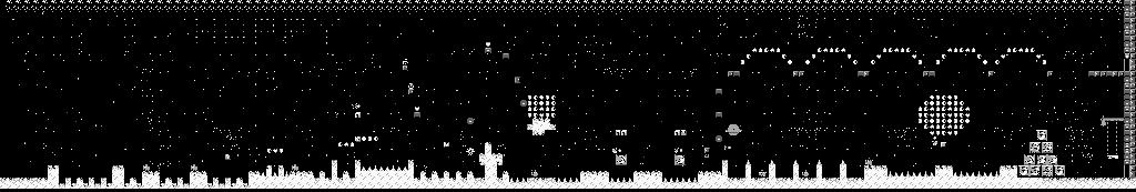 Thumbnail for a map of Space Zone 1 for the Game Boy game Super Mario Land 2: 6 Golden Coins.