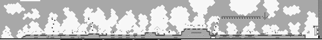 Thumbnail for a map of Tree Zone 1 for the Game Boy game Super Mario Land 2: 6 Golden Coins.