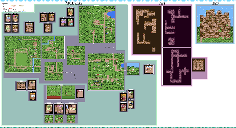 Thumbnail for a map of World (Unmarked) for the Game Boy game Sylvanian Families: Otogi no Kuni no Pendant.