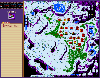Thumbnail for a map of Level 5: Switzerland for the Game Boy game Tasmanian Devil: Munching Madness.