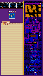 Thumbnail for a map of Level 9: Transylvania for the Game Boy game Tasmanian Devil: Munching Madness.