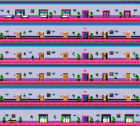 Thumbnail for a map of Level 03: Hotel for the Game Boy game Tintin In Tibet.