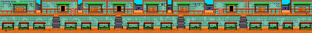 Thumbnail for a map of Level 04: Kathmandu for the Game Boy game Tintin In Tibet.