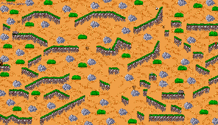 Thumbnail for a map of Level 06: Highlands for the Game Boy game Tintin In Tibet.