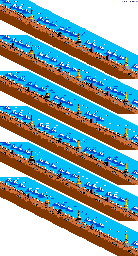 Thumbnail for a map of Level 08: Slope for the Game Boy game Tintin In Tibet.