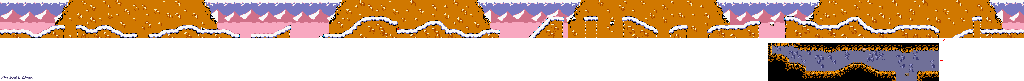 Thumbnail for a map of Level 13: Mountaintops for the Game Boy game Tintin In Tibet.