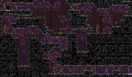 Thumbnail for a map of Caves (B) for the Game Boy game Tomb Raider: Curse Of The Sword.