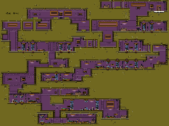 Thumbnail for a map of Docks Bio-Lab for the Game Boy game Tomb Raider: Curse Of The Sword.
