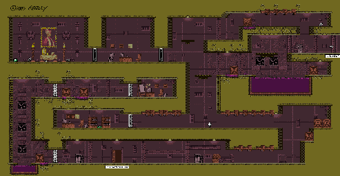 Thumbnail for a map of Docks Chemical Plant (B) for the Game Boy game Tomb Raider: Curse Of The Sword.