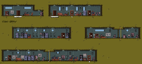 Thumbnail for a map of Docks Office Rooms for the Game Boy game Tomb Raider: Curse Of The Sword.