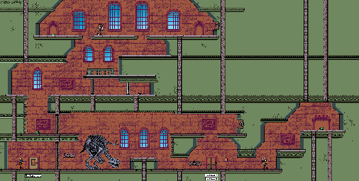 Thumbnail for a map of Museum Floor 1 for the Game Boy game Tomb Raider: Curse Of The Sword.