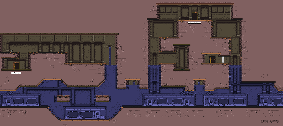 Thumbnail for a map of Subway Platform 1 (A) (High) for the Game Boy game Tomb Raider: Curse Of The Sword.