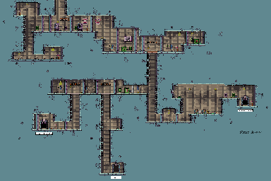 Thumbnail for a map of Subway Sector 1 - Track 1 (A) for the Game Boy game Tomb Raider: Curse Of The Sword.