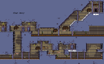 Thumbnail for a map of Subway Sector 3 for the Game Boy game Tomb Raider: Curse Of The Sword.