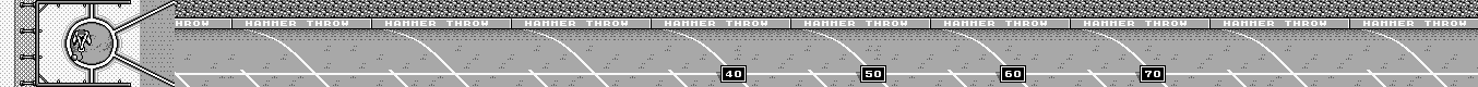 Thumbnail for a map of Hammer Throw for the Game Boy game Track & Field.