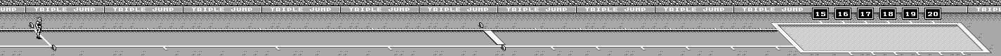 Thumbnail for a map of Triple Jump for the Game Boy game Track & Field.