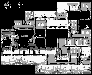 Thumbnail for a map of World 5 for the Game Boy game Trip World.