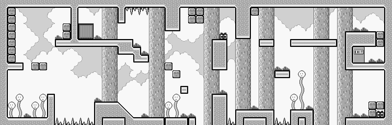 Thumbnail for a map of Area 1 Stage 3 for the Game Boy game Ultraman Ball.