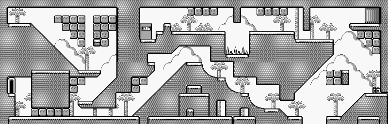 Thumbnail for a map of Area 2 Stage 2 for the Game Boy game Ultraman Ball.