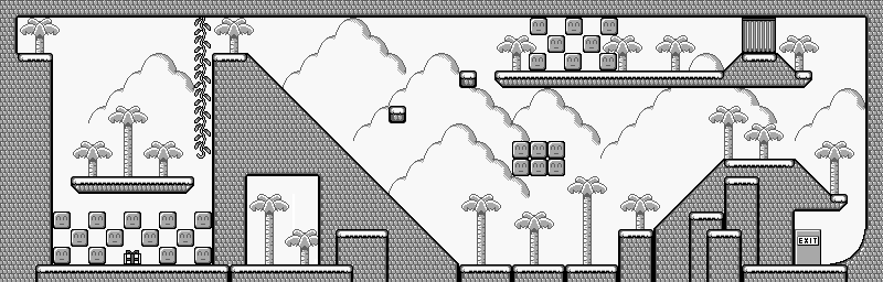 Thumbnail for a map of Area 2 Stage 3 for the Game Boy game Ultraman Ball.