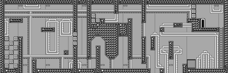 Thumbnail for a map of Area 4 Stage 1 for the Game Boy game Ultraman Ball.