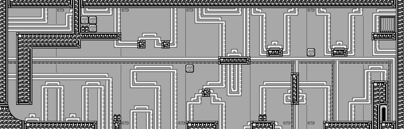Thumbnail for a map of Area 4 Stage 5 for the Game Boy game Ultraman Ball.