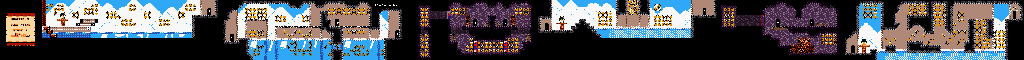 Thumbnail for a map of Chapter 3 - Maze Woods Story 1 - Get To Maze Woods for the Game Boy game Wario Land II.