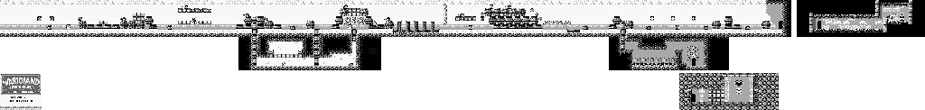 Thumbnail for a map of Rice Beach Course No. 1 for the Game Boy game Wario Land: Super Mario Land 3.