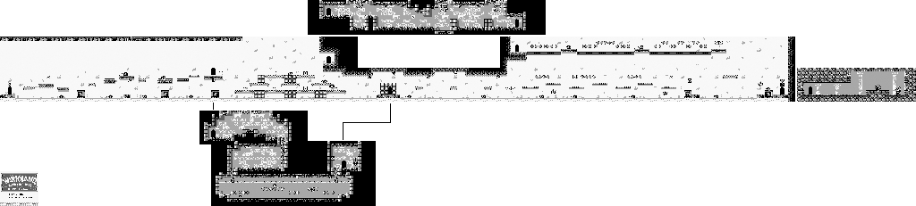 Thumbnail for a map of Rice Beach Course No. 2 for the Game Boy game Wario Land: Super Mario Land 3.