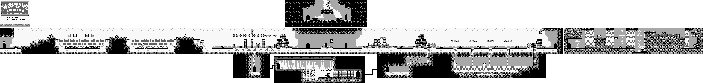 Thumbnail for a map of Rice Beach Course No. 3 for the Game Boy game Wario Land: Super Mario Land 3.