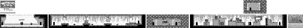 Thumbnail for a map of Rice Beach Course No. 5 for the Game Boy game Wario Land: Super Mario Land 3.