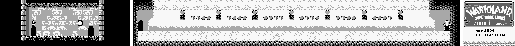 Thumbnail for a map of Rice Beach Course No. 6 for the Game Boy game Wario Land: Super Mario Land 3.