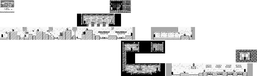 Thumbnail for a map of Sherbet Land Course No. 16 for the Game Boy game Wario Land: Super Mario Land 3.