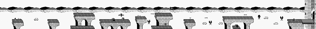 Thumbnail for a map of Level 1 Area 0 for the Game Boy game Wizards & Warriors - Chapter X: The Fortress Of Fear.