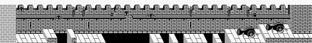 Thumbnail for a map of Level 1 Area 2 (A) for the Game Boy game Wizards & Warriors - Chapter X: The Fortress Of Fear.