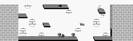Thumbnail for a map of Level 2 Area 3 (A) for the Game Boy game Wizards & Warriors - Chapter X: The Fortress Of Fear.