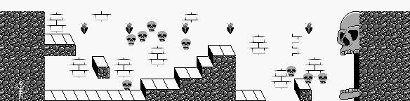 Thumbnail for a map of Level 2 Area 4 for the Game Boy game Wizards & Warriors - Chapter X: The Fortress Of Fear.
