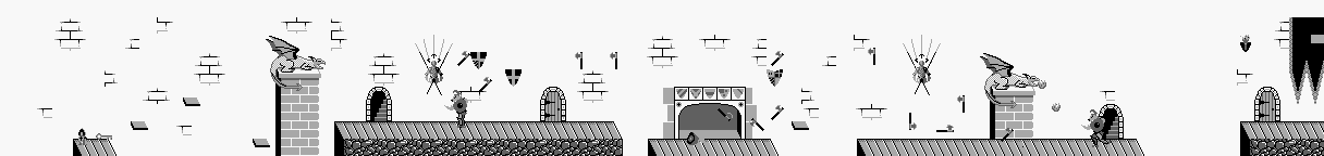 Thumbnail for a map of Level 3 Area 0 for the Game Boy game Wizards & Warriors - Chapter X: The Fortress Of Fear.