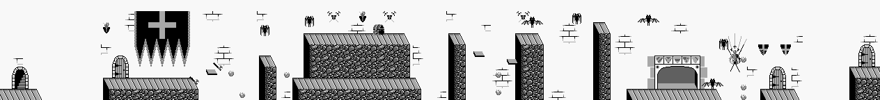 Thumbnail for a map of Level 3 Area 1 for the Game Boy game Wizards & Warriors - Chapter X: The Fortress Of Fear.