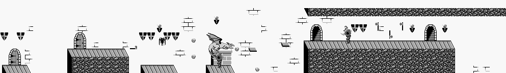 Thumbnail for a map of Level 3 Area 2 for the Game Boy game Wizards & Warriors - Chapter X: The Fortress Of Fear.