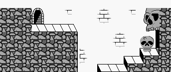 Thumbnail for a map of Level 3 Area 3 (B) for the Game Boy game Wizards & Warriors - Chapter X: The Fortress Of Fear.