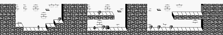 Thumbnail for a map of Level 5 Area 0 (A) for the Game Boy game Wizards & Warriors - Chapter X: The Fortress Of Fear.
