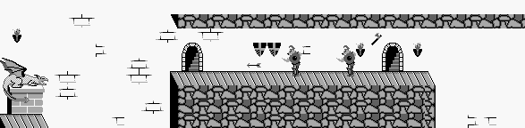 Thumbnail for a map of Level 5 Area 0 (C) for the Game Boy game Wizards & Warriors - Chapter X: The Fortress Of Fear.