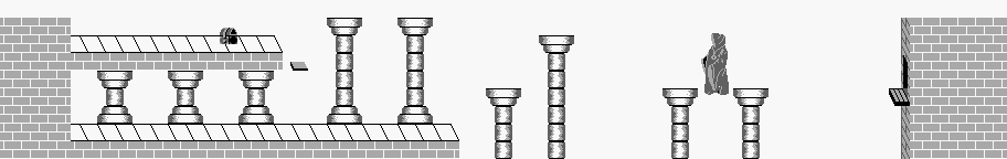 Thumbnail for a map of Level 5 Area 0 (I) for the Game Boy game Wizards & Warriors - Chapter X: The Fortress Of Fear.