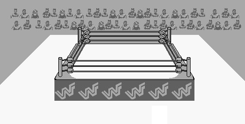 Thumbnail for a map of Wrestling Ring for the Game Boy game WWF: King Of The Ring.