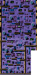 Thumbnail for a map of Level 4e - Bonus for the Game Boy game X-Men: Wolverine's Rage.