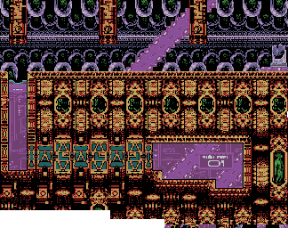 Thumbnail for a map of Level 4f for the Game Boy game X-Men: Wolverine's Rage.