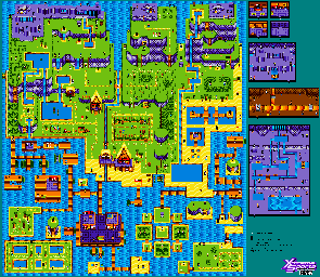 Thumbnail for a map of Xtreme Island for the Game Boy game Xtreme Sports.